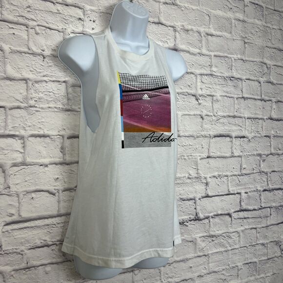 Adidas The Go-To Graphic Muscle Tank Top S - Picture 3 of 13